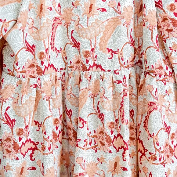 Melloday Floral Tunic Shirt-Size M - Picture 6 of 6